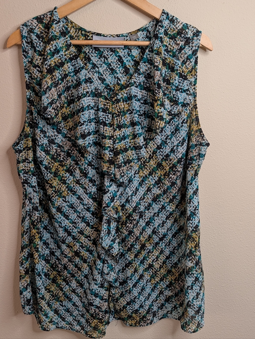 Avenue Studio Sleeveless Blouse‎ | Plus Size 22/24 | Abstract Print